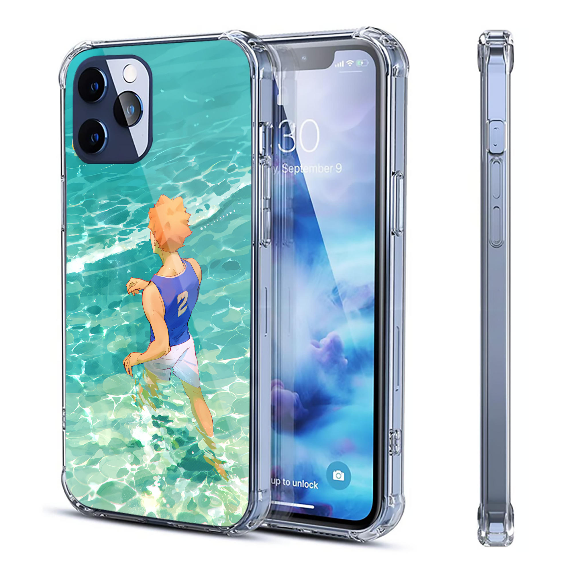 （画像用） ハイキュー!! Haikyu!! 【iPhone 12シリーズ対応】透明スマホケース（クリアソフトケース）